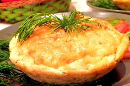 Фото к рецепту: Картофельно-укропное суфле