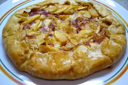 Яблочно-луковая галета