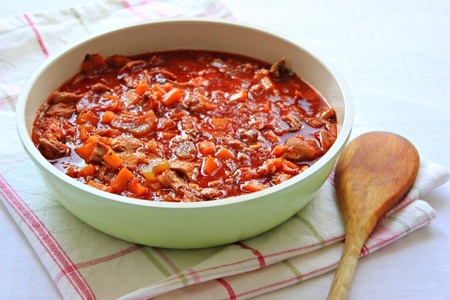 Фото к рецепту: Рагу из утки с томатным соком “tomato gusto”