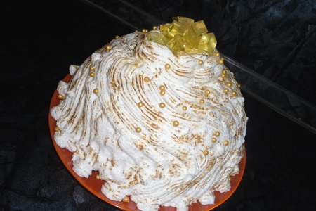 Желейный торт "малиновый снег"