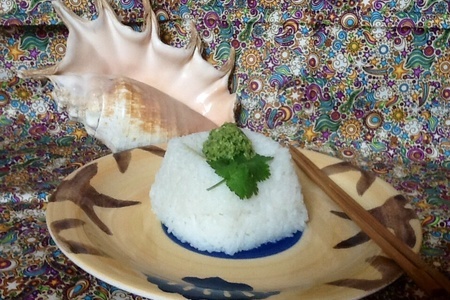 Фото к рецепту: Рис с домашним зеленым карри