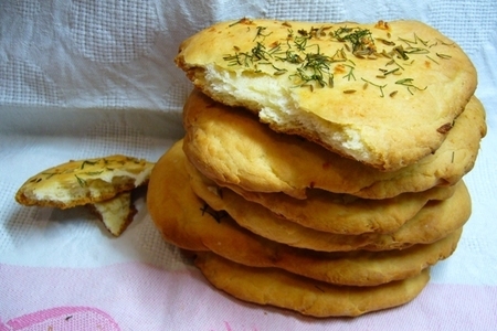 Фото к рецепту: Индийский завтрак – наан – с русским акцентом