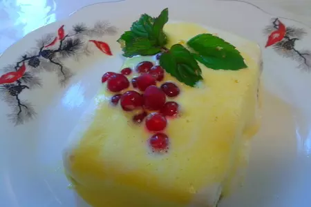 Медовое пирожное с цедрой лимона