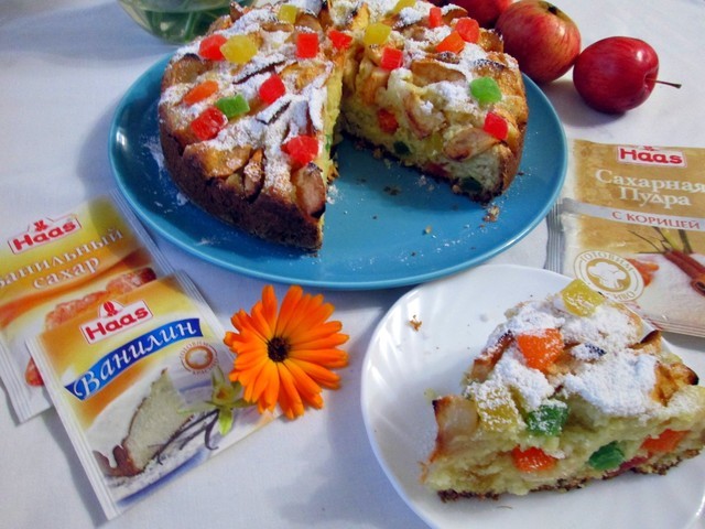 Пирог с творожной начинкой и засахаренными каштанами "Каштаны. Осень. Карамель" – кулинарный рецепт
