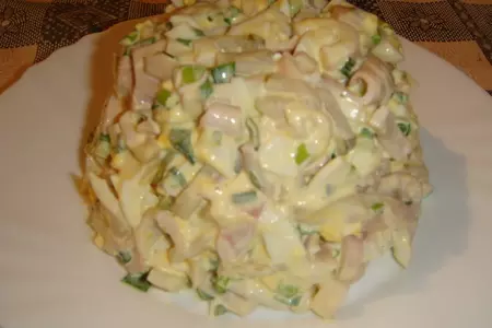 Салат из кальмаров
