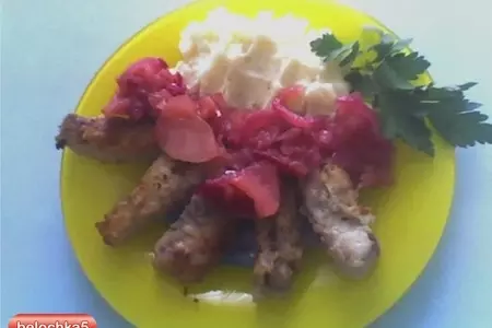 Пряный минтай с картофелем