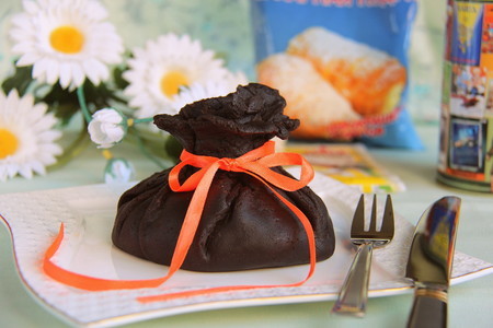 Шоколадно-кокосовый мешочек с конфетами