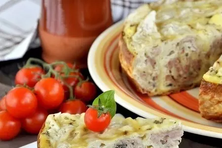 Быстрый мясной пирог в мультиварке