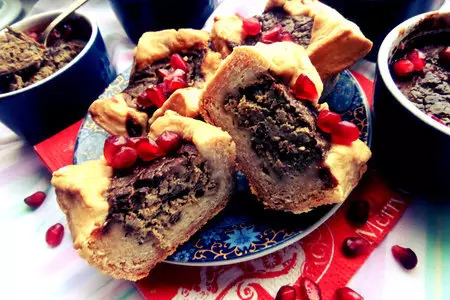 Печёночный паштет,запечённый в корзинках