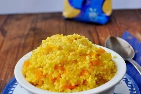 "золотая"  каша "мистраль" из пшена с тыквой и....