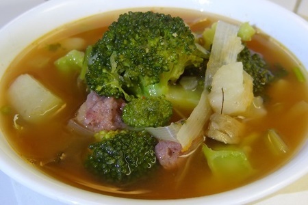 Овощной суп с мясными шариками