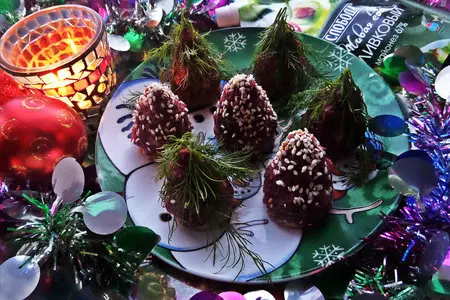 Свекольные "ёлочки" для детского стола