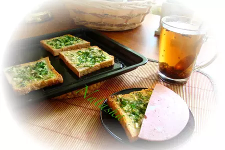 Чесночный хлеб(garlic bread).