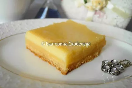 Лимонные слитки (lemon bars)