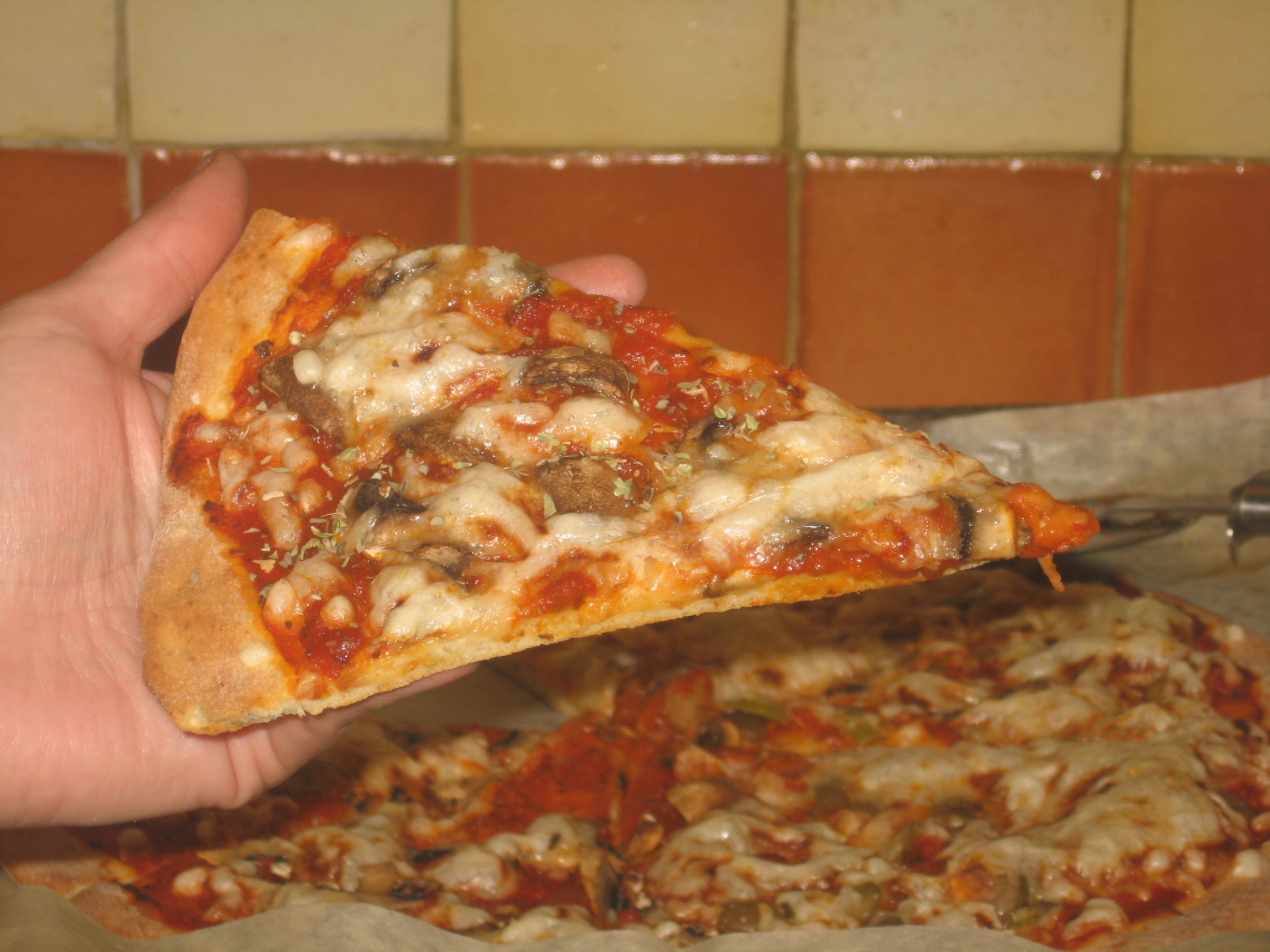 Пицца без дрожжевого теста