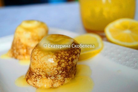 Тонкие блинчики с апельсиново-лимонным соусом