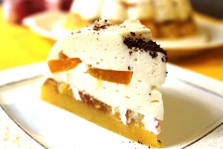 Нежный сливочно-персиковый десерт "светлана"