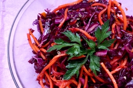 Салат фиолетовый с морковкой