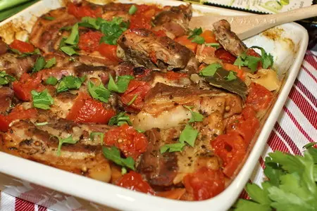 Рагу из грудинки