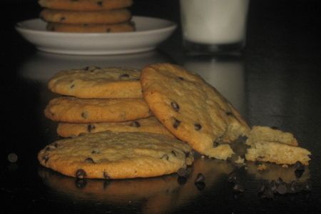 Американское печенье с шоколадными "каплями" (сhocolate chips cookies)