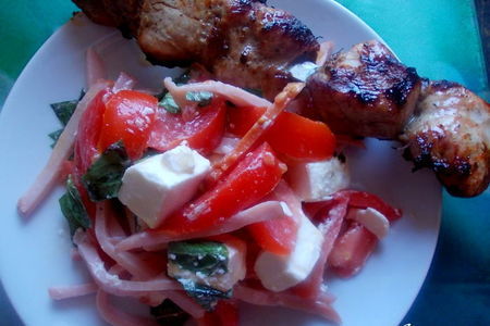 Осетинский салат к шашлыку