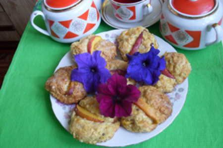 Творожное печенье с нектаринами