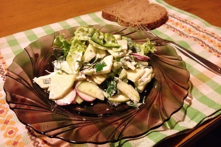 Фото к рецепту: Овощной салат "траттория"