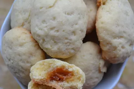 Песочно - манное печенье с вареной сгущенкой