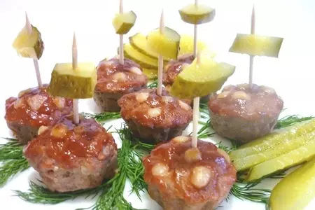 Закуска "мясные мухоморчики"