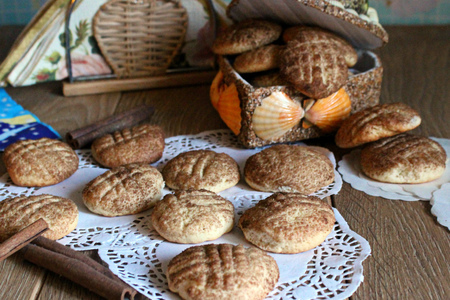 Песочное печенье с корицей