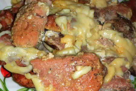 Свинина с плавленными сырками