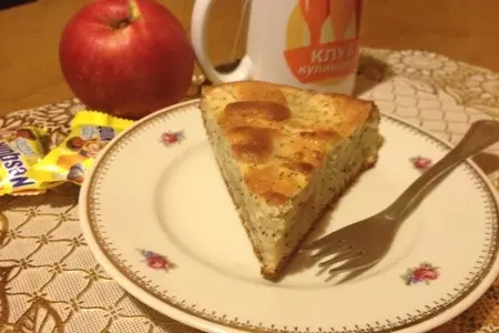Яблочно-маковый пирог (проще простого)