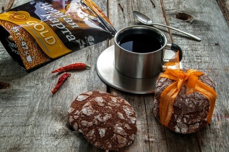 Шоколадно-кофейное печенье с чили