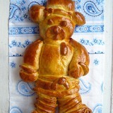 Сладкий пирог с творогом на полдник для детей  "медвежонок рося"