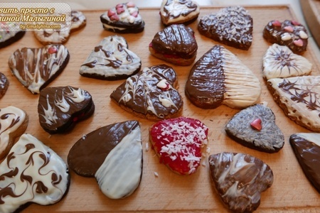Печенье-ассорти «влюбленные сердца»: декор печенья. видео