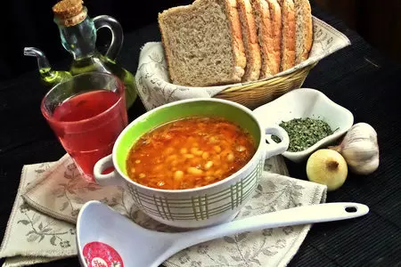 Фасолевый суп (постный)