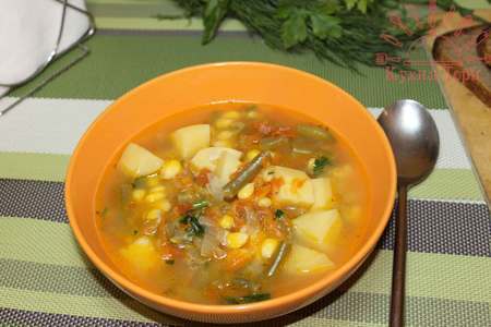 Овощной суп. видео