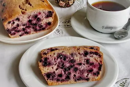 Лимонно-черничный кекс (lemon blueberry bread)