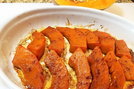 Тыква карамельная в духовке. самый простой рецепт. pumpkin caramelized in the oven 