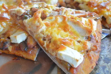 Пицца домашняя "куриная".