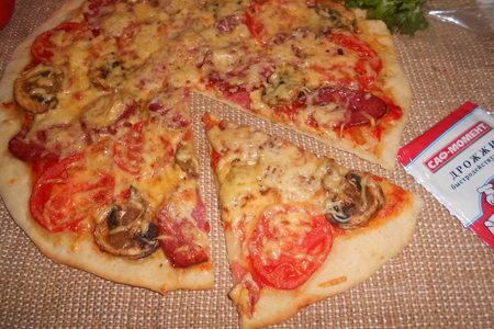Фото к рецепту: Пицца домашняя