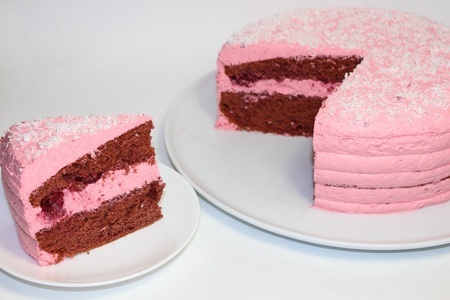 Торт "розовый фламинго"