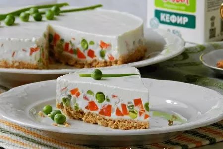 Творожный чизкейк с овощами