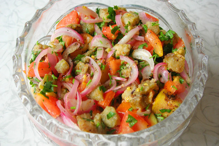 Летний овощной салат (без заправки)