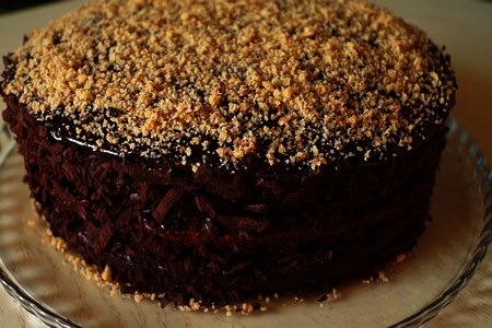 Шоколадно-ореховый торт | нежный, сочный и очень вкусный 