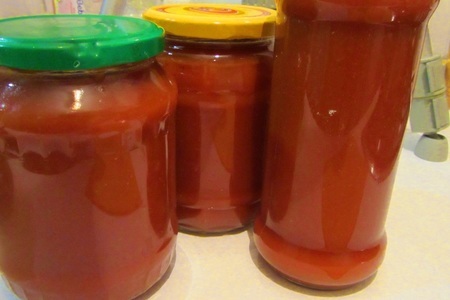 Фото к рецепту: Домашний кетчуп на зиму
