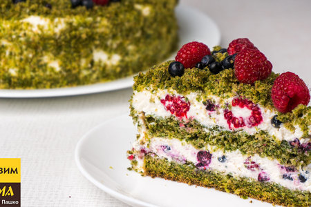Витаминный торт лесной мох. почему торт зеленый?