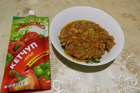 Рецепт мясного чили с фасолью с кетчупом лечо "махеевъ"