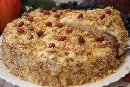 Шустрый торт сметанник. рецепт проверенный годами, очень нежный и вкусный!