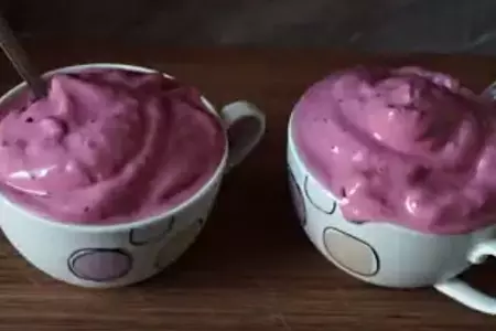Вишнёвый смузи, десерт из замороженной  вишни